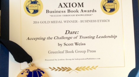 DARE Receives Gold Award for Business Ethics from Axiom Business Book Awards